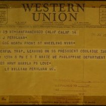 Western Union from Frisco-Wheeling